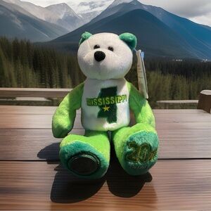 Limited Treasures Mississippi State 8” Coin Bear 20th State